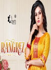 Kinti Rangrez Aura Fancy Flair Block Silk Festive Wear  Anarkali Printed Kurtis Collection 